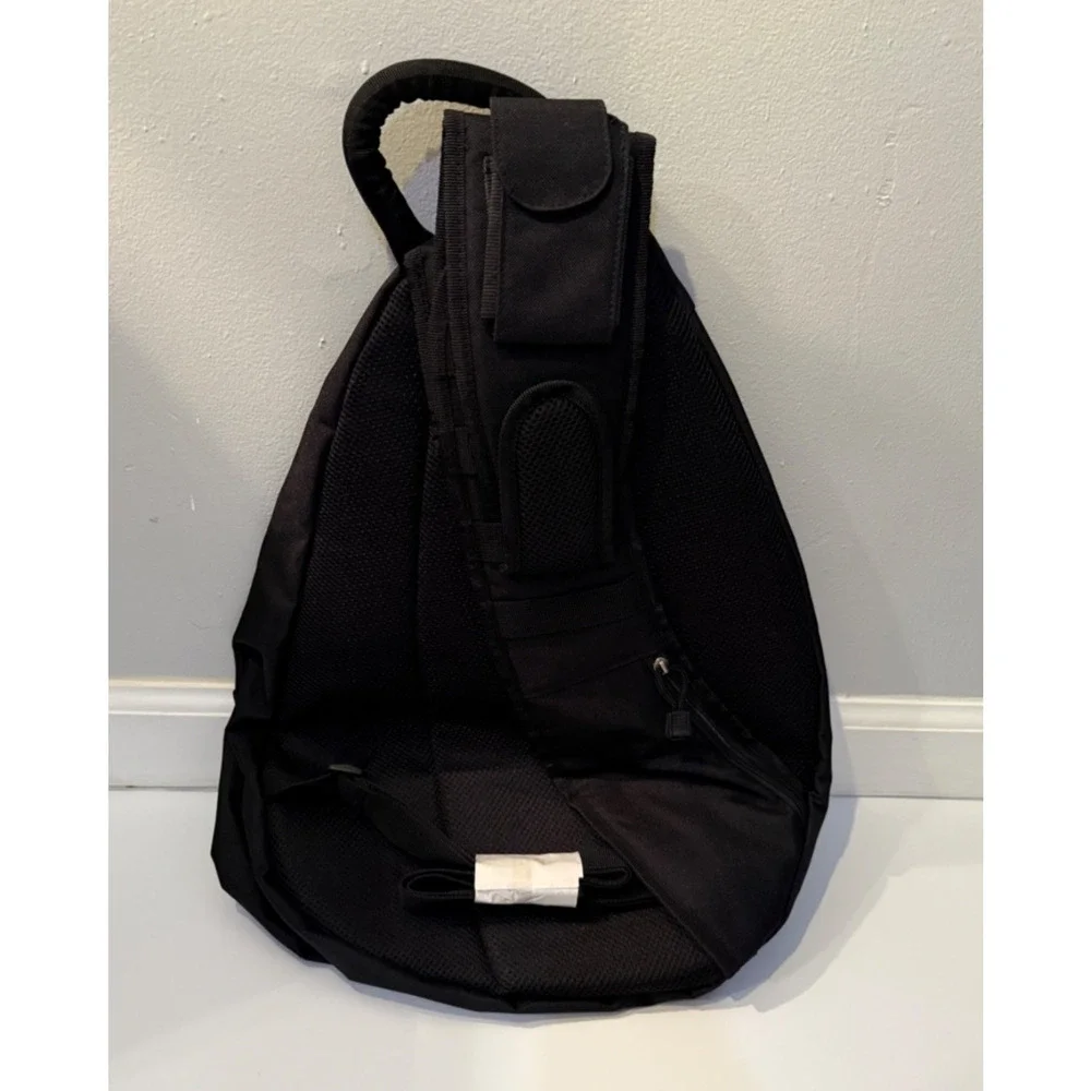 🏍️ Buell Sling Backpack Crossbody Motorcycle Bag Black Gray Helmet Style